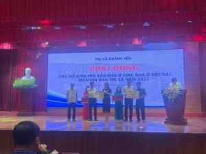 Nam Phát Group ủng hộ Quỹ xây nhà cho hộ nghèo tại TX Quảng Yên - Quảng Ninh