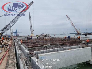 Đẩy mạnh sản xuất, tăng tiến độ dự án cảng Lạch Huyện, Hải Phòng