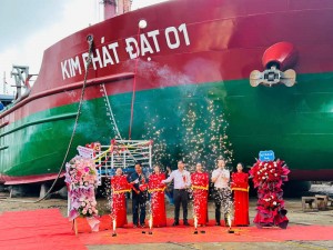 Tàu hút cát lớn nhất Việt Nam đóng mới bởi Nam Phát Ship