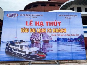 Nam Phát Ship hạ thuỷ tàu khách 72 chỗ thành công